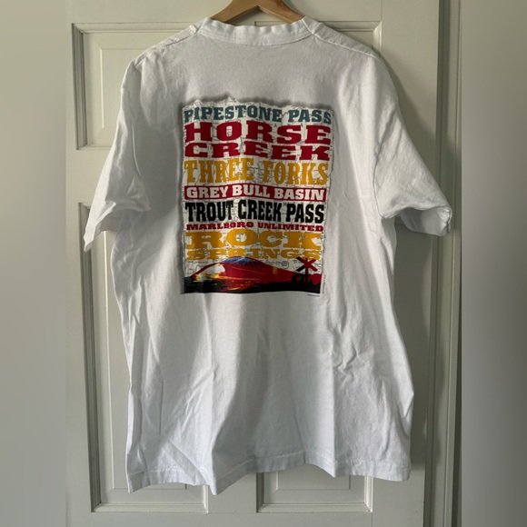 Fruit of the Loom Other - *Rare* Vintage Marlboro Pipestone Pass Map Single Stitch T-shirt 1996 sizeXL
